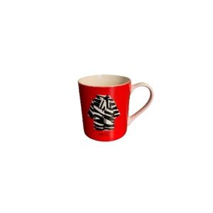 Kate Spade Things We Love “Wild” Red and White Ceramic Mug